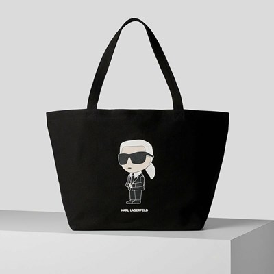 Női Karl Lagerfeld K/Ikonik 2.0 Karl Shopper Hordtáskák Fekete | KMD498123