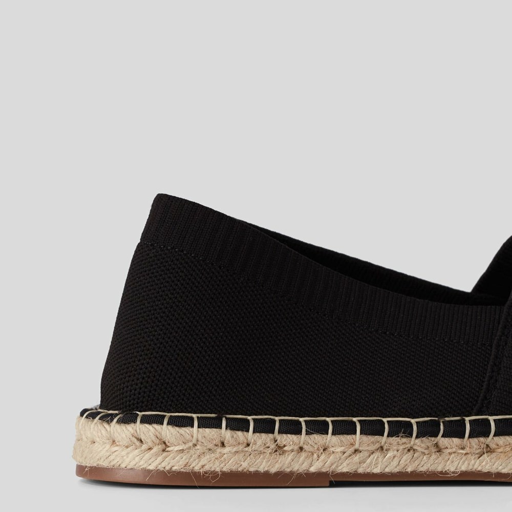 Férfi Karl Lagerfeld Rue St-guillaume Kamino Espadrilles Szandál & Balerina Fekete | PWT457091