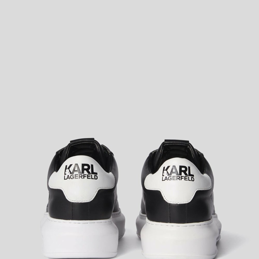 Férfi Karl Lagerfeld Rue St-guillaume Logo Kapri Tornacipő Fekete | YCB952431