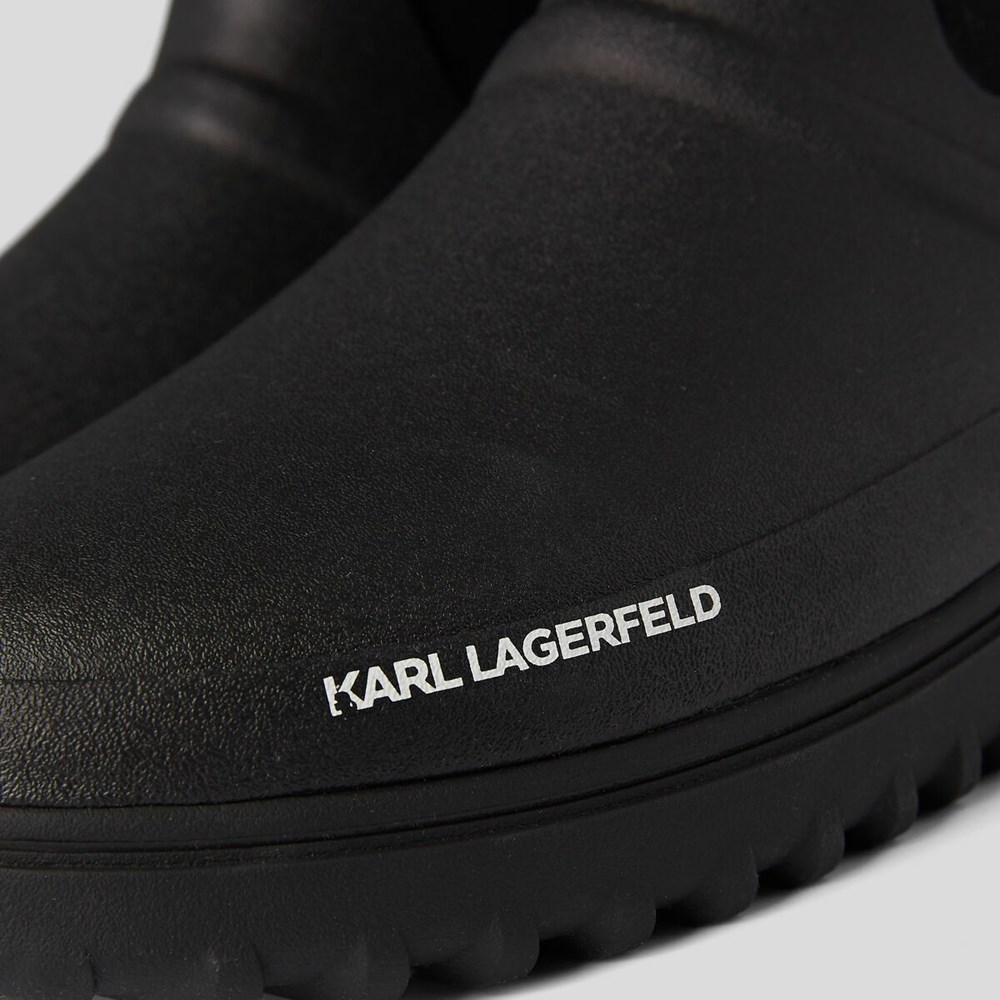 Férfi Karl Lagerfeld Vostok Lo Sock Boot Bakancs Fekete | LBA790683