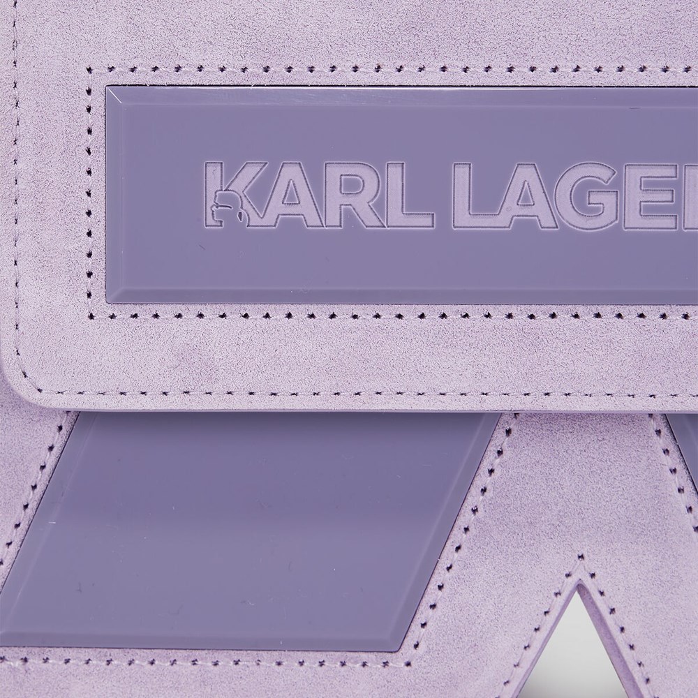 Női Karl Lagerfeld Essential K Crossbody Táska Lila | UZI695241