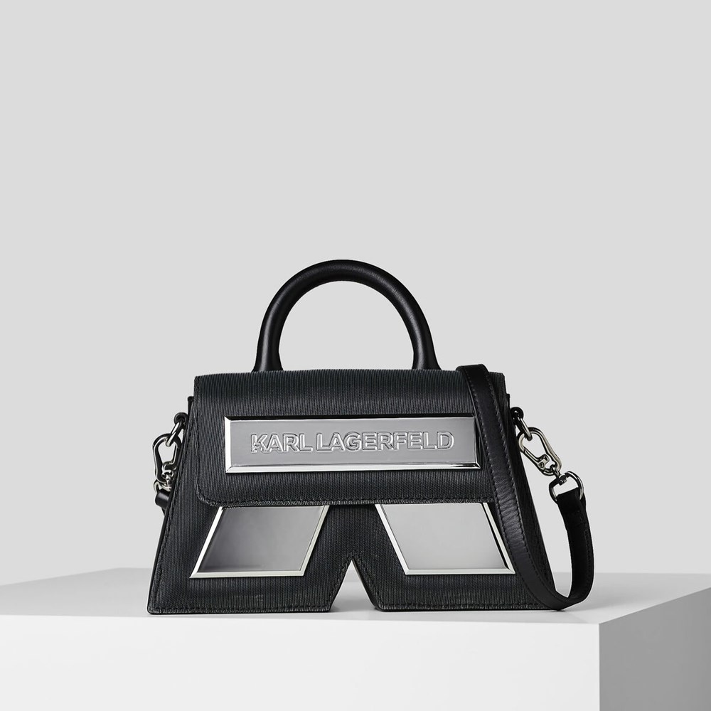 Női Karl Lagerfeld Essential K Led Crossbody Táska Fekete | GIF847952