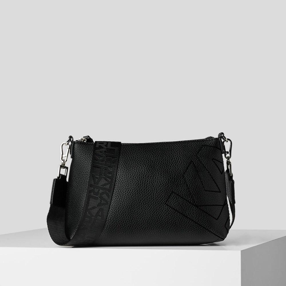 Női Karl Lagerfeld K/Athleisure Crossbody Táska Fekete | YDP962341