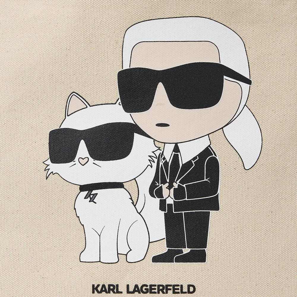 Női Karl Lagerfeld K/Ikonik 2.0 Karl & Choupette Shopper Hordtáskák Bézs | SED354109