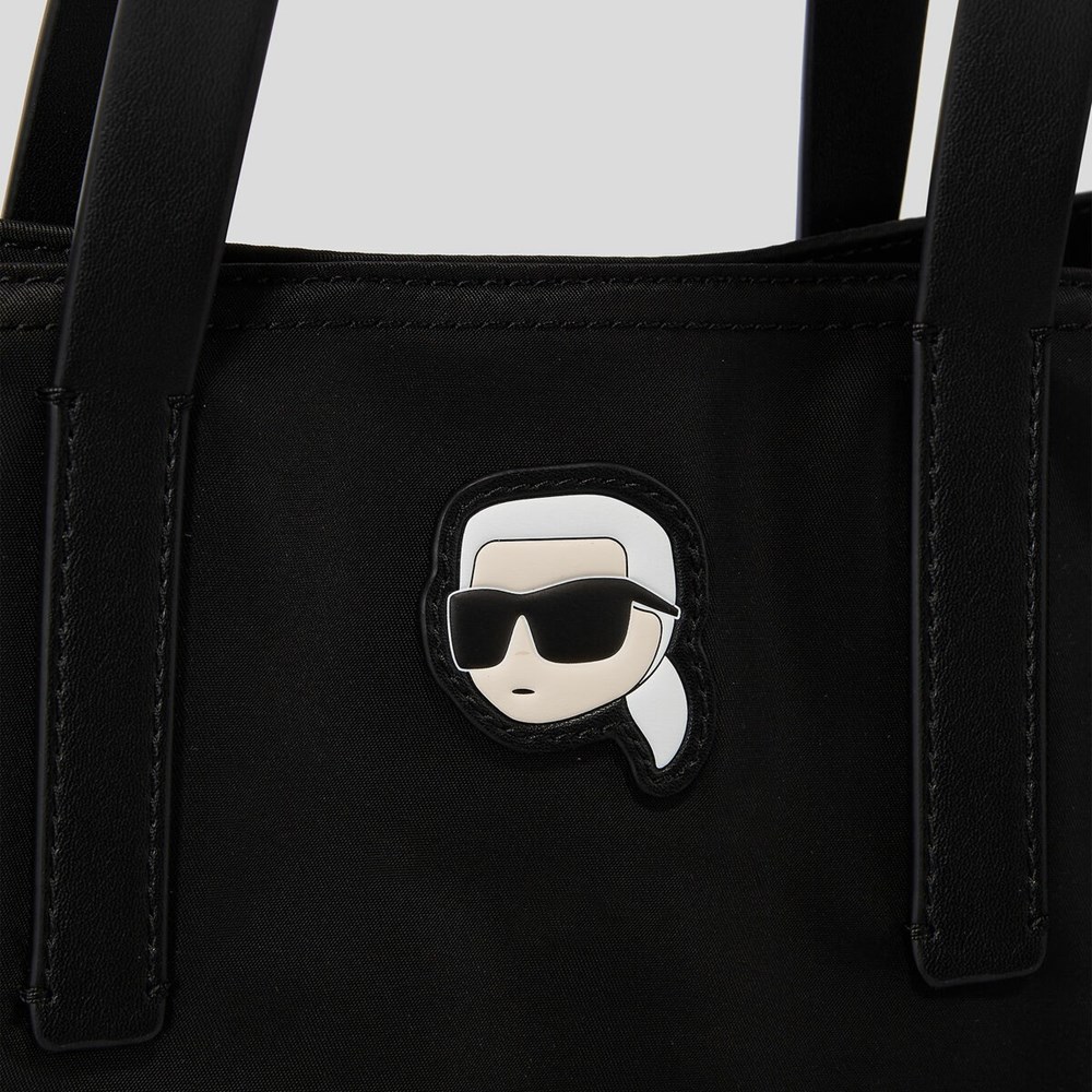 Női Karl Lagerfeld K/Ikonik 2.0 Nejlon East-west Hordtáskák Fekete | LQY675139