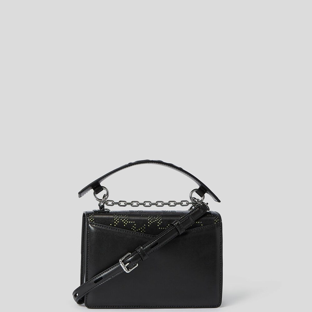 Női Karl Lagerfeld K/Karl Seven Perforated Monogram Válltáskák Fekete Színes | VJX761049