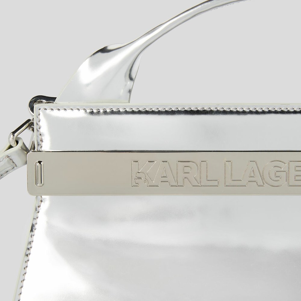 Női Karl Lagerfeld K/Kross Archive Top-handle Bag Kézitáska Titán | DJF386427