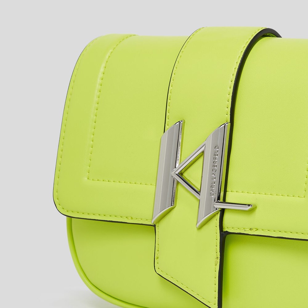 Női Karl Lagerfeld K/Saddle Small Shoulder Bags Crossbody Táska Világos Zöld | UOP421593