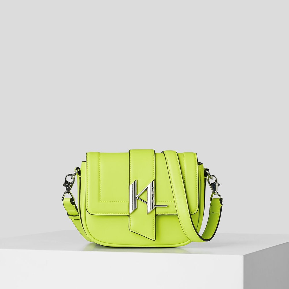 Női Karl Lagerfeld K/Saddle Small Shoulder Bags Crossbody Táska Világos Zöld | UOP421593