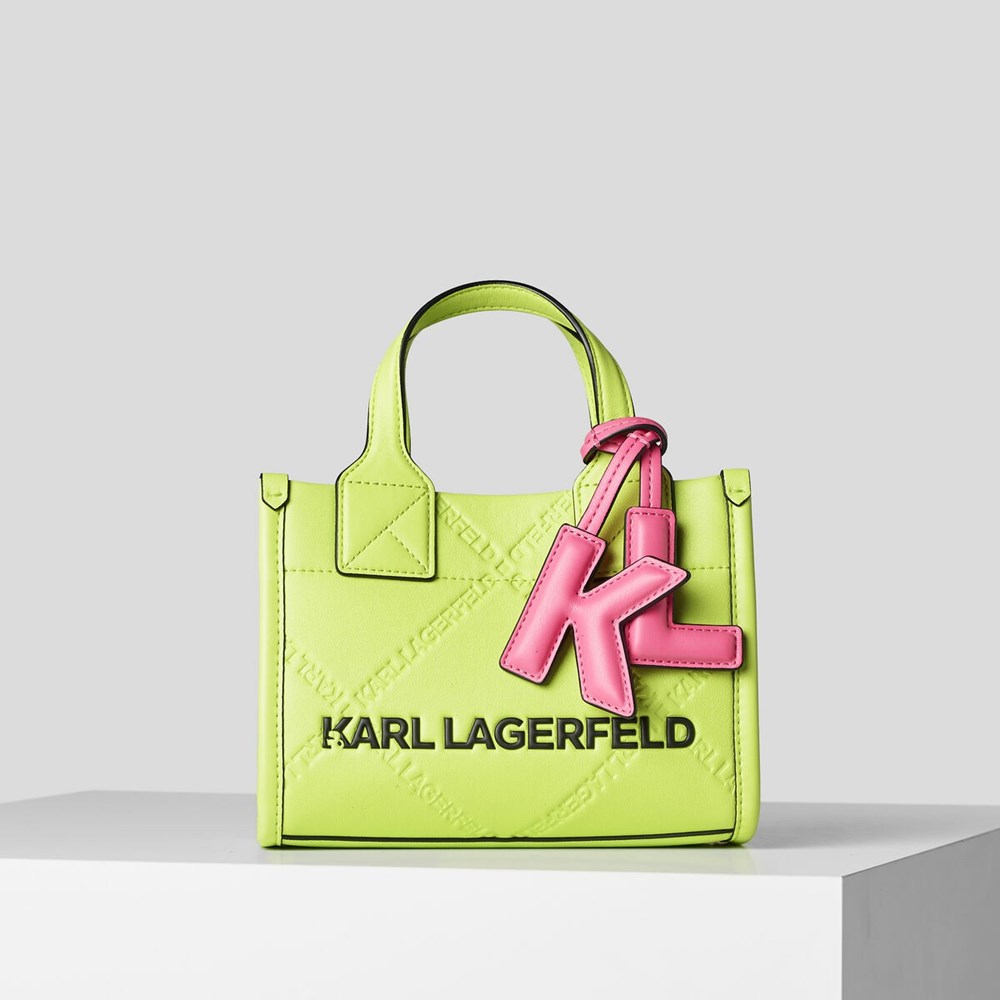 Női Karl Lagerfeld K/Skuare Embossed Small Hordtáskák Fekete | TCL482053