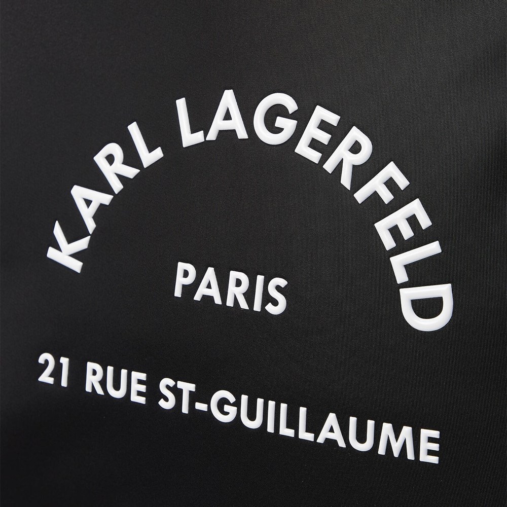 Női Karl Lagerfeld Rue St-guillaume Nejlon North-south Hordtáskák Fekete | JQY017652