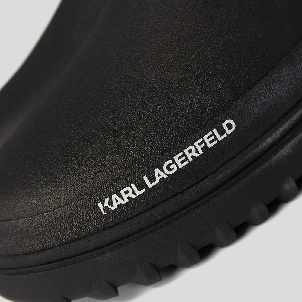 Női Karl Lagerfeld Vostok Ankle Sock Bakancs Fekete | GNJ758690